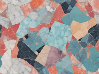 Wall Mural - Abstract colorful mosaic tile pattern