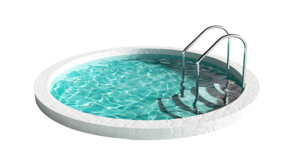 Swimming pool on a transparent background