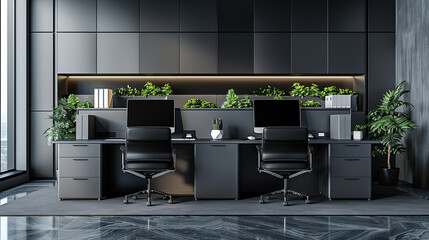 Poster - Office Cubicle with Luxury Workstation