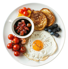 Wall Mural - PNG American Breakfast breakfast brunch bread.