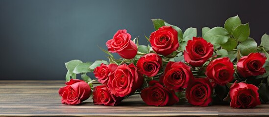 Poster - roses. Creative banner. Copyspace image