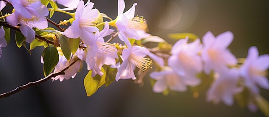 Poster - Pereskia aculeata beautiful flower blossom. Creative banner. Copyspace image