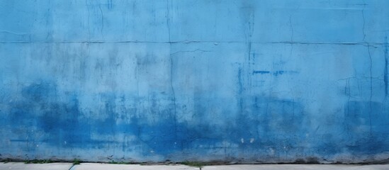 Poster - Blue wall texture. Creative banner. Copyspace image