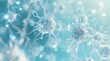 © aferalana - 3d render of many neural cells in closeup, light blue background