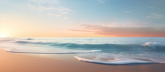 Poster - light reflected from the sea and sand. Creative banner. Copyspace image