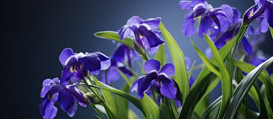 Aufkleber - Tradescantia pallida commonly called purple heart is species of spiderwort. Creative banner. Copyspace image