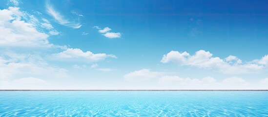 Poster - Swimming pool background. Creative banner. Copyspace image