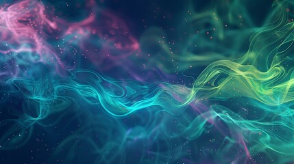 Wall Mural - abstract smoke, light, wave, motion, design background