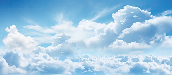 Poster - Beautiful sky Sky with clouds. Creative banner. Copyspace image