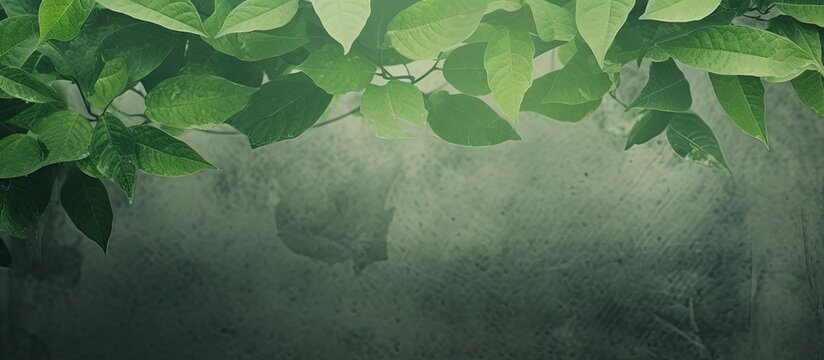 Green leaves background close up of green leaves texture green leaves backgroun. Creative banner. Copyspace image
