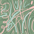 © ADDICTIVE STOCK - Abstract green and pink squiggles and shapes pattern