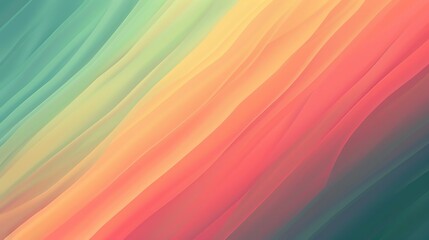 Wall Mural - Abstract background of colorful, diagonal, wavy lines.