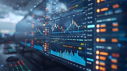 Poster - real time cloud powered financial trading platform with visualization dashboard