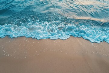 Wall Mural - Beach sand near ocean water