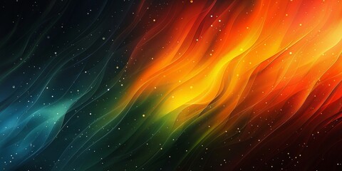 Wall Mural - modern gradient background from dark green to orange