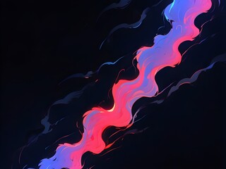 Fototapete - Abstract backgrounds of small circles blue and red neon