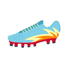 Wall Mural - shoe soccer boots cartoon. kick player, game match, equipment goal shoe soccer boots sign. isolated symbol vector illustration