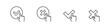 © Pavlo - Checkmark and cross with finger point icons. Tick and disagree cross choose icon set.