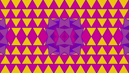 Aufkleber - 3d rendering loop animation of transformation of triangular shapes 4K