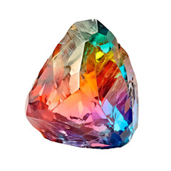 A colorful gemstone with a rainbow of colors