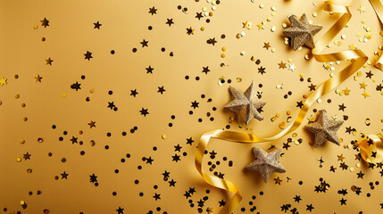 Wall Mural - Gold foil  texture, glass effect background 
