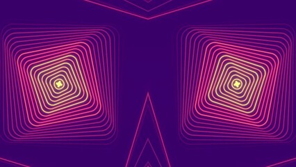 Poster - Running waves of LED light. 3d rendering loop animation 4K