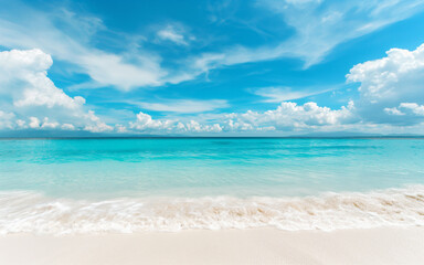 beach with white sand and turquoise water