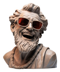 Sticker - PNG Sunglasses sculpture statue art.