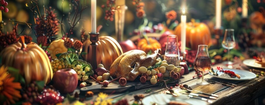 Enjoying a harvest dinner with seasonal ingredients, November 13th, farm-to-table dishes and fall flavors, 4K hyperrealistic photo.