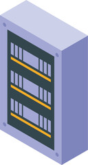 Poster - Electric fuse box is distributing electricity through a network of wires
