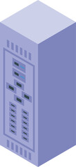 Poster - Electrical cabinet with fuses and switches controlling the power supply of a house or industrial building