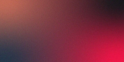 Aufkleber - Red orange grainy gradient noise texture effect. Metallic rough and noise foil texture polished glossy background. Modern dark minimalist noise Grungy rough gradient. 