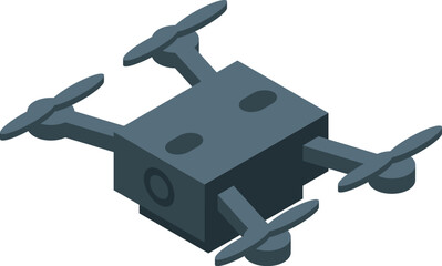 Poster - Modern drone flying, using camera for aerial photography and videography