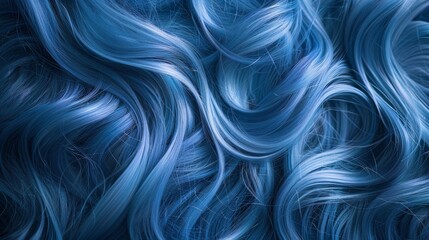 Abstract Blue Hair Texture Background