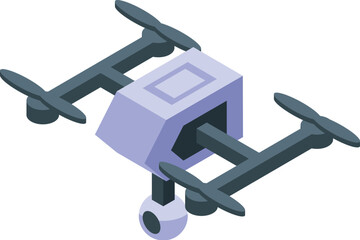 Poster - Modern drone is capturing aerial footage with its high quality camera