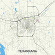 © Somar - Texarkana, Arkansas, United States map poster art