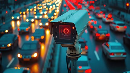 Poster - Enforcing Road Safety: Speed Cameras on Busy Streets