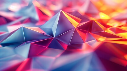 Wall Mural - Abstract 3d rendering of geometric surface