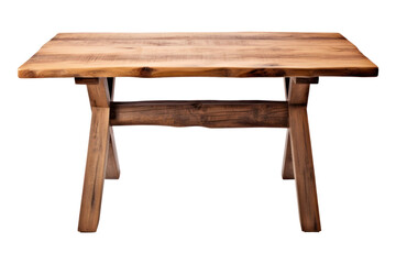 Canvas Print - PNG Wooden table furniture bench desk.