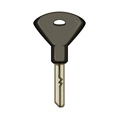 house key cartoon. car simple, access password, safe unlock house key sign. isolated symbol vector illustration