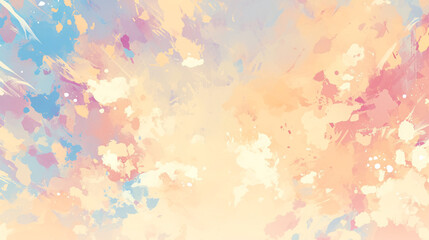 Poster - A vivid pastel color splash with radiant light effects, perfect for creative backgrounds or artistic expressions