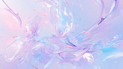 Poster - An abstract mix of pastel colors with a bright light effect, perfect for creative and expressive art backgrounds
