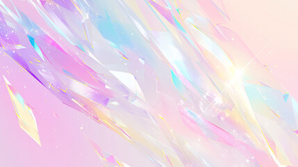 Poster - Pastel color burst with glowing light effects, ideal for artistic copy space backgrounds or expressive art pieces