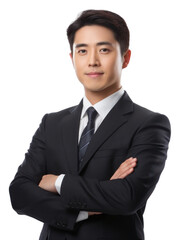 Sticker - PNG Asian businessman portrait adult photo.