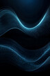 © Alex Vog - Abstract glowing neon waves lines on dark blue background, dynamic wave pattern. Modern flowing wavy lines, futuristic technology for banner, poster. Advertising backdrop concept. Copy ad text space