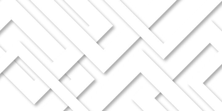 Abstract background with lines White background with diamond and triangle shapes layered in modern abstract pattern design Space design concept Suit for business, corporate, institution presentation.	