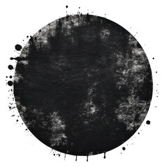 Sticker - PNG Black circle texture white background monochrome.