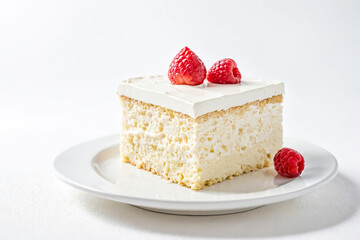 Sticker - Slice of cake with raspberries on top