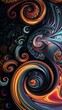 © Chano_1_na - Closeup noblur Model Abstract Art of Psychedelic visual of swirling colors and on a s texture