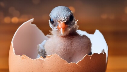 Tiny Triumphs: Little Pigeons Hatch from their Eggs